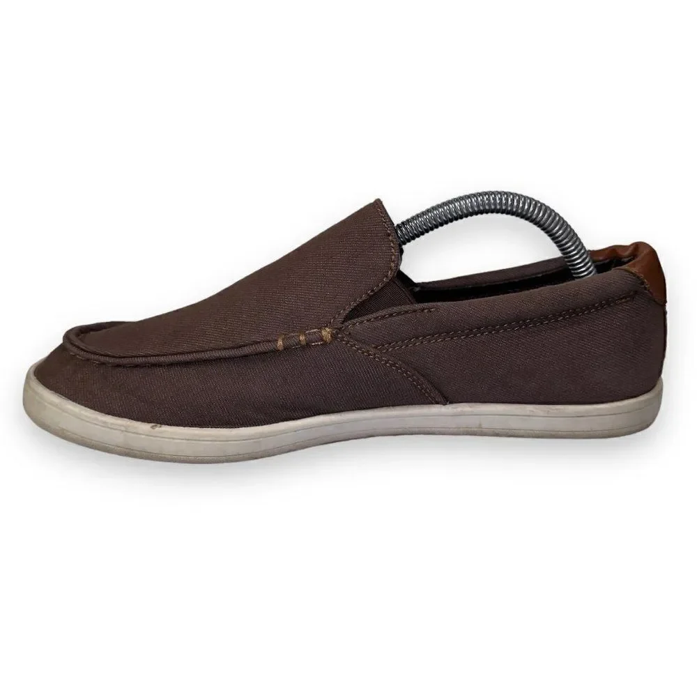 Levi's Casual Slip-on Comfort Canvas Loafers‎ Brown 51825209B Men's 8.5